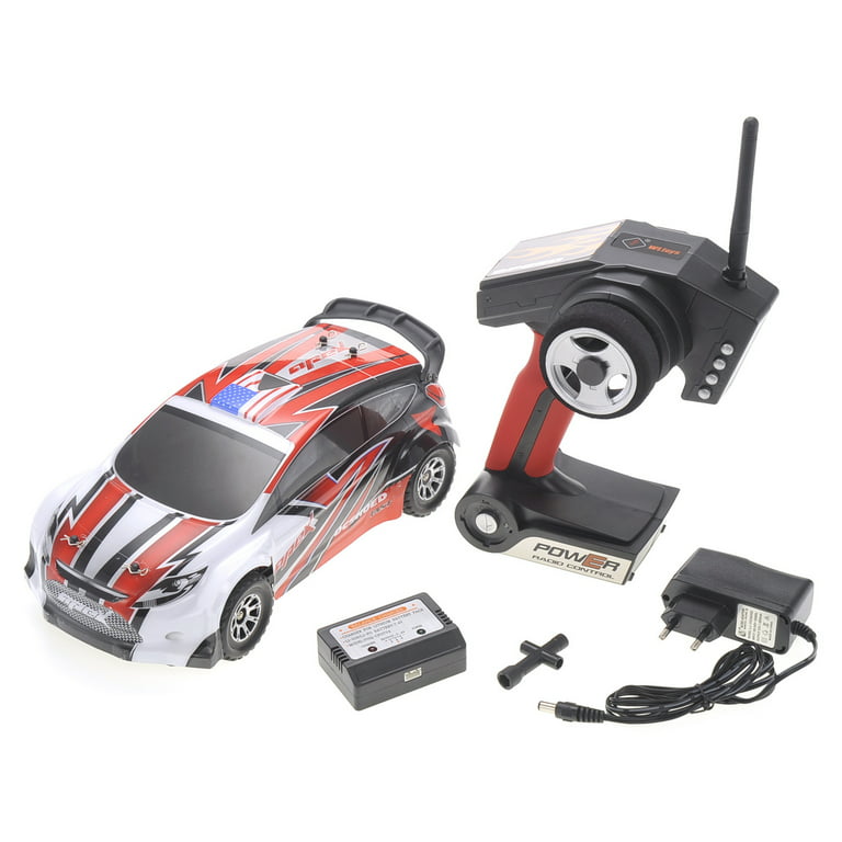 Wonder Wheels 1:18 RC Remote Control 2.4Gh 4WD Remote Control Rally Car -  Red 