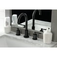 thumbnail image 2 of Kingston Brass FSC8920SVL Serena Widespread Bathroom Faucet with Brass Pop-Up, Matte Black, 2 of 8