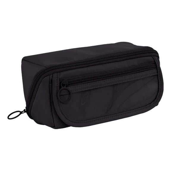 Large Pencil Case, Wide Opening Pencil Pouch with Zipper, Multi-layer Aesthetic Pen Bag for Teens Girls Women, Portable Pen Holder for Office College School (Black)