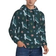 thumbnail image 2 of Lsque Cute Turtle Pattern Casual Men's Hoodie,Hooded Sweatshirt with Kangaroo Pocket,Pullover Hoodie-3X-Large, 2 of 7