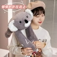 thumbnail image 3 of Long Arm Animal Weighted Stuffed Animal Soft Lazy Fluffy Plush Animal Plush Raccoon Koala Bear Giraffe Stuffed Plush Soft Pillow (Bear,60cm), 3 of 7