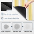 thumbnail image 3 of Yellow Striped Dish Drying Mats for Kitchen Counter, Vertical Stripe Modern Minimalist Absorbent Coffee Bar Mat with Non-slip Rubber Backed Quick Drying Dish Rack Pad 16"x24", 3 of 9