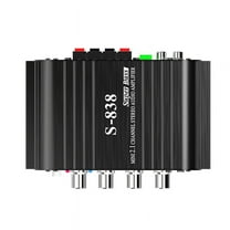 Auto-Partner S-838 2.1CH Audio Power Amplifier, RMS 30WX2 40WX1 Class D Stereo Digital Audio Amp with Subwoofer Output