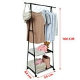 thumbnail image 3 of Simple Trending Clothes Garment Rack, Heavy Duty Commercial Grade Clothing Rolling Rack on Wheels and Bottom Shelves, 3 of 7