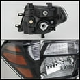 thumbnail image 2 of Xtune Nissan Pathfinder 08-11 Amber Crystal Headlights Black HD-JH-NP08-AM-BK, 2 of 2