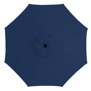 Cabana Life 7.5 ft Blue Octagon Tilting Patio Umbrella, Adjustable Tilt