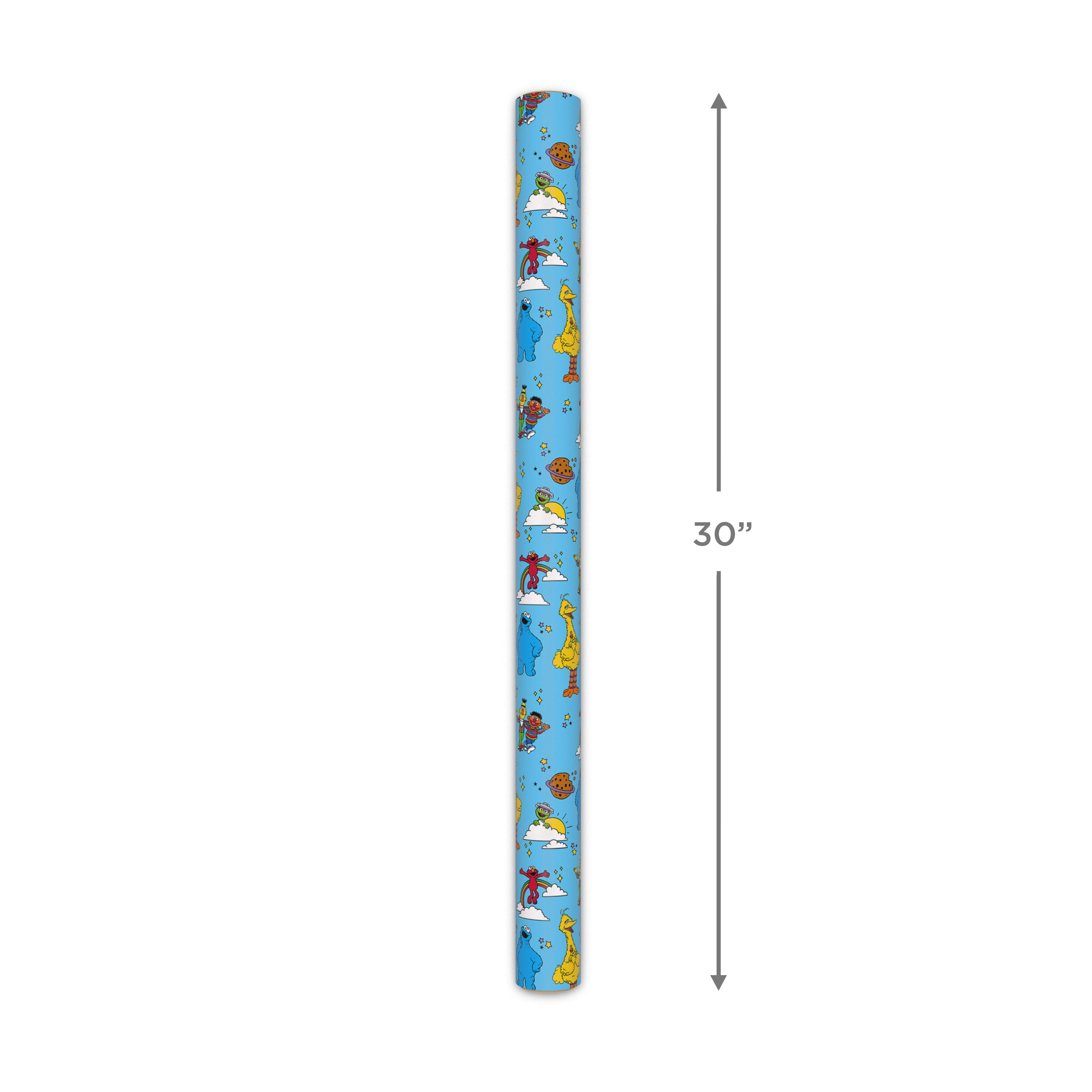 Hallmark Sesame Street Wrapping Paper Roll (Elmo and Friends) 17.5 sq. ft.