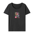 thumbnail image 1 of Camiseta para mujer verano ligero ropa deportiva moda verano Tops para viaje de trabajo XL, 1 of 7