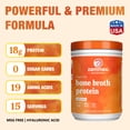 thumbnail image 5 of Zammex Bone Broth Protein Powder Grass Fed Beef, Natural Flavor, 10.59 oz, 18g Protein Hydrolyzed Collagen Peptides Type I & III,Dietary Supplement,Non-GMO,Gluten Free,Paleo & Keto Friendly, 5 of 8