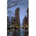 thumbnail image 2 of Lushpin, E. 12x18 Black Ornate Wood Framed with Double Matting Museum Art Print Titled - Flatiron  Rain, 2 of 4