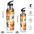 thumbnail image 2 of Yayeee 20oz Insulated Water Bottle Double Wall Stainless Steel with Flip Straw Lid, Cartoon Plants, 2 of 7