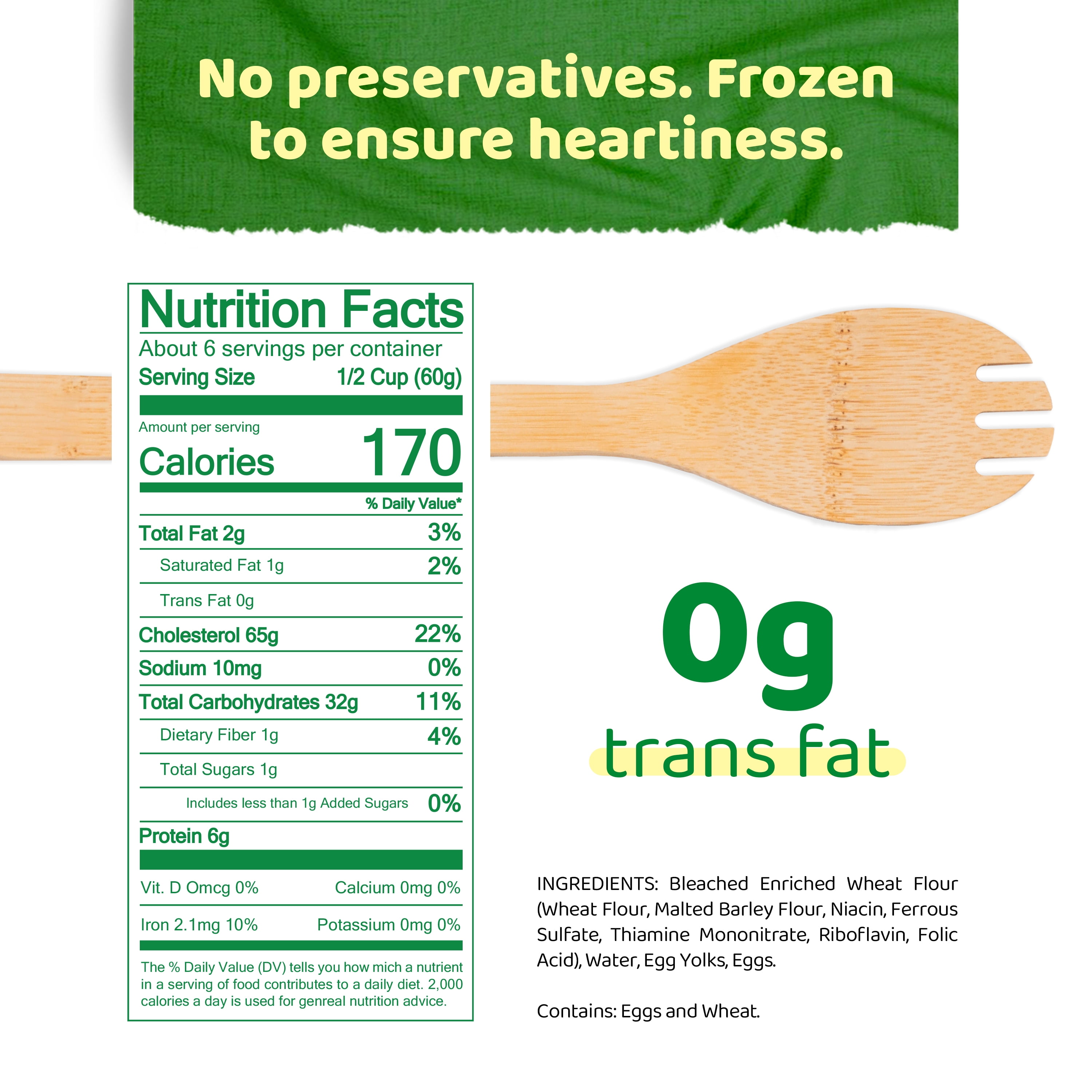 Reames Homestyle Egg Noodles, 12 oz Bag (Frozen)