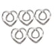 thumbnail image 5 of Hollow Love Heart Bufandas Clips Metal Chal Clip Hebilla Cintura Hebilla Clip Bufanda Anillo Broche Titular Bufandas Broche para Ropa Chal Bowknot plateado 3.7x3.7cm Yinane broches para bufandas, 5 of 8