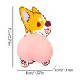 thumbnail image 3 of Anti-Scratch Door Protector, Cute Cartoon Butt Car Sticker, Anti-Scratch Funny Cute Soft Butt Bumper Strip, 3 of 8