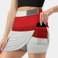 thumbnail image 3 of Funky Little Red Building Women's skirt With Hide Pocket Tennis Skirt Golf Skirts Badminton Skirts Running skirts Building, 3 of 7
