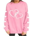 thumbnail image 5 of Timegard Valentines Sweatshirt for Women Long Sleeve Lightweight Pullover Comfy Crewneck Solid Color Tops, 5 of 8