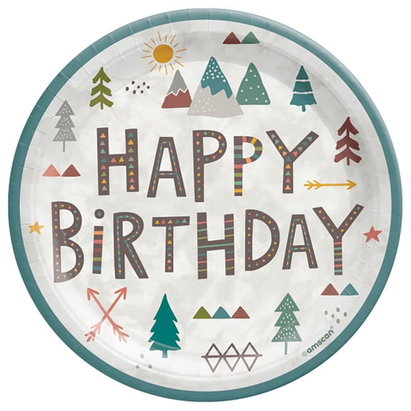 Wilderness Party 7" Round Plates (8)