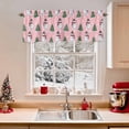thumbnail image 2 of Valances for Windows Christmas Rod Pocket Cafe Window Treatments Valance Curtains for Kitchen Bathroom Laundry Basement Windows 42"x18", 2 of 7