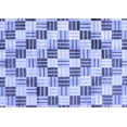 thumbnail image 1 of Ahgly Company Machine Washable Indoor Rectangle Checkered Blue Modern Area Rugs, 7' x 9', 1 of 4