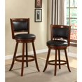thumbnail image 3 of Letcher 29" Swivel Bar Stool, Dark Cherry Finish, 3 of 3