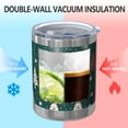 thumbnail image 2 of 12oz Tumblers Dark Green Christmas Tree Pattern Vacuum Insulated Stainless Steel Travel Tumbler Cups Mug with Lid and Straw for Beer,Coffee,Beverages with Cleaning Brush for Cold & Hot Drinks, 2 of 5