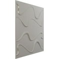 thumbnail image 2 of 19 5/8"W x 19 5/8"H Versailles EnduraWall Decorative 3D Wall Panel, Textured Metallic Silver (Covers 2.67 Sq. Ft.), 2 of 6