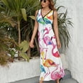 thumbnail image 3 of Flamingo Pattern Art Sleeveless Dress Women's Summer Suit Dresses for Women 2025 Luxury Party Dress, 3 of 7