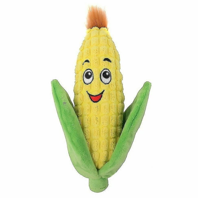 Fun and Cute Plush Stuffed Vegetable Dog Toy Squeaky Eggplant Corn Pet Toy