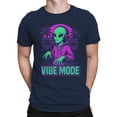 thumbnail image 2 of Alien Vibe Mode: Cosmic Groove Men's T-shirt, 2 of 3