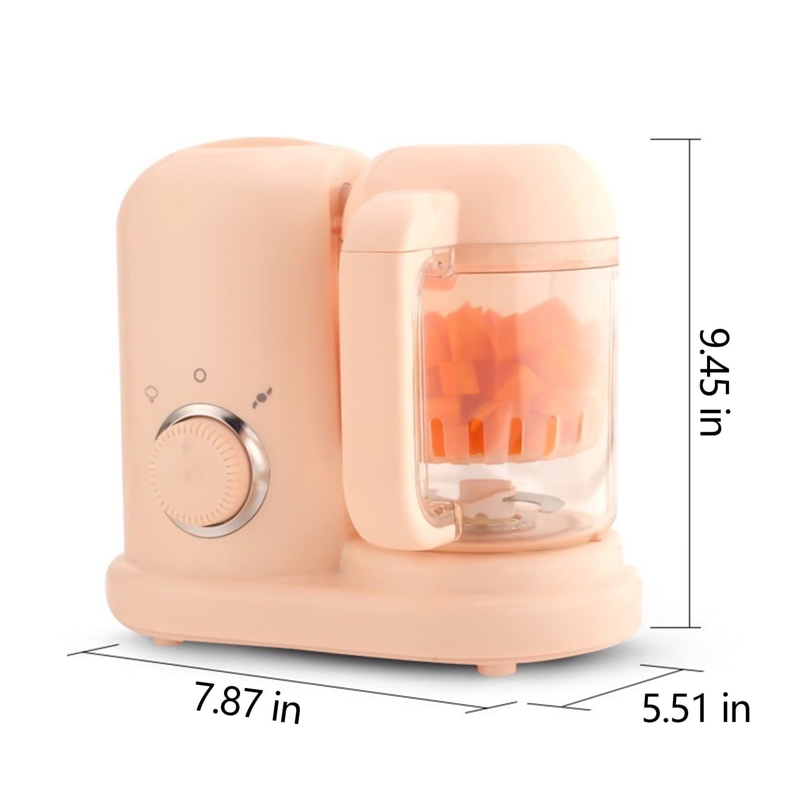 Chefhandy Baby Food Maker, 5 in 1 Baby Food Processor, Smart Control Multifunctional Steamer Grinder with Steam Pot, Auto Cooking & Grinding, Baby