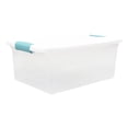 thumbnail image 3 of Caja de almacenamiento Sterilite 14948012 de 15 cuartos de galón, plástico blanco/transparente, 3 of 3