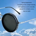 thumbnail image 5 of Men's Adjustable Color Tone Polarized Circular Sunglasses for Outdoor Beach Gear Travel, 5 of 5