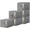 Grey, variant on Clothes Storage Bins with Sturdy Frames, Foldable Fabric Clothing Organizer Box for Moving, Sweater Storage Cube with Lids and Zipper, Linen Closet Storage Bags for Blankets, Clothes, Sheet