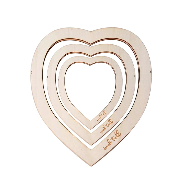 3 moldes de corte de macramé para manualidades, proyectos de pulseras, herramientas de patrón de macramé para pared de madera En forma de corazón