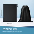 thumbnail image 2 of Bolsa de Almacenamiento para Juguetes Flutesan Bolsa de Gafas de Esquí de Microfibra Negra, 2 of 7