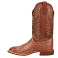 thumbnail image 3 of Tony Lama Men's San Saba Vintage Full Quill Ostrich Western Boot Broad Square Chocolate 11.5 D(M) US, 3 of 5