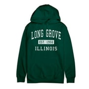 Long Grove Illinois Classic Established Premium Cotton Hoodie