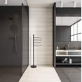 thumbnail image 2 of Freestanding 4 Pivoting Swing Arm Towel Stand - Satin Brass, 2 of 2
