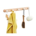 thumbnail image 4 of Wall Mounted Hanger Hooks Wood Aluminum Alloy Hooks for Home Coat Hanger Storage Behind the Door Hallway, 4 of 12
