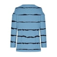 thumbnail image 4 of Mefallenssiah Blouses pour Femmes Habillées Décontractées Grande Taille Mode Féminine T-Shirt Imprimé Manches 3/4 Blouse Col Rond Hauts Décontractés, 4 of 5