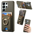 thumbnail image 1 of Funda FOXDOCK para Samsung Galaxy S26 Ultra billetera, soporte ajustable y diseño seguro-verde, 1 of 6