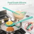 thumbnail image 4 of Silicone Kitchen Cooking Utensil Set: U-Taste 446°F Heat Resistant 13.6in Long Kitchen Gadget, BPA Free Non Stick Rubber Cook Accessories For Stir Fry, Serving, Basting, Mixing (5 Pieces, Aqua Sky), 4 of 9