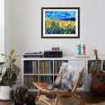 thumbnail image 4 of Art.com Blue cornflowers 68 Art Print by Pol Ledent, Brown Frame Wall Art, 40" x 32", 4 of 5