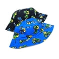 thumbnail image 5 of Krdevn Cartoon Excavator Print Reversible Kids Wide Brim Sun Hat Lightweight Breathable Beach Cap for Boys Girls, 5 of 5