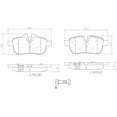 thumbnail image 4 of Brembo P06062N NAO BRAKE PADS Fits select: 2009-2011 BMW Z4 SDRIVE30I, 2012-2016 BMW Z4 SDRIVE28I, 4 of 4