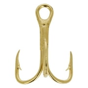 Eagle Claw 376TSH-14 2X Treble Hook, Gold, Size 14, 20 Pack
