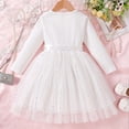 thumbnail image 4 of Nmnitkp Robe en Tulle pour Filles Tout-Petits Été Manches à Volants Robe Tutu Princesse Fête Décontractée à Étages 3-9 Ans, 4 of 8
