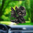 thumbnail image 4 of Cute Baby Dragon Ornament, Ornaments Car, Car Decoration, Acrylic 2D Flat - Unique Gift for Dad or Mom - Stunning Hanging Decor for Car or Window, 4 of 4