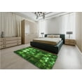 thumbnail image 4 of Ahgly Company Indoor Round Patterned Deep Emerald Green Area Rugs, 3' Round, 4 of 6
