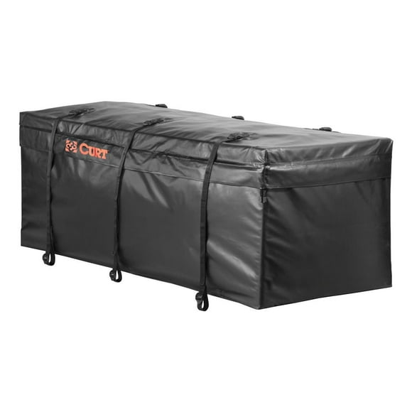 CURT 18211 Cargo Bag Compatible With Cargo Carrier Up to 60 Inch x 24 Inch; 15 Cubic Foot Capacity; Rainproof; Black
